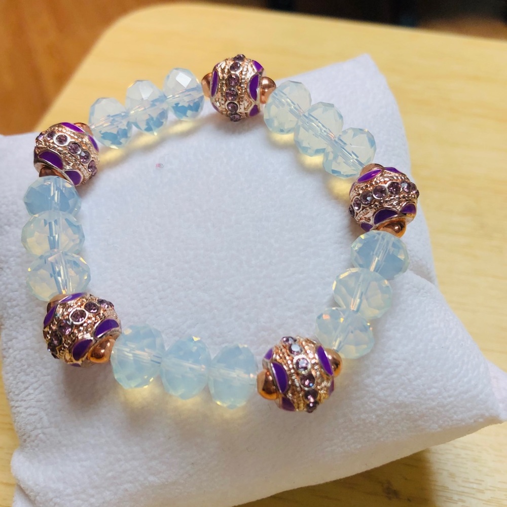 Moonstone Faceted Gold Plated